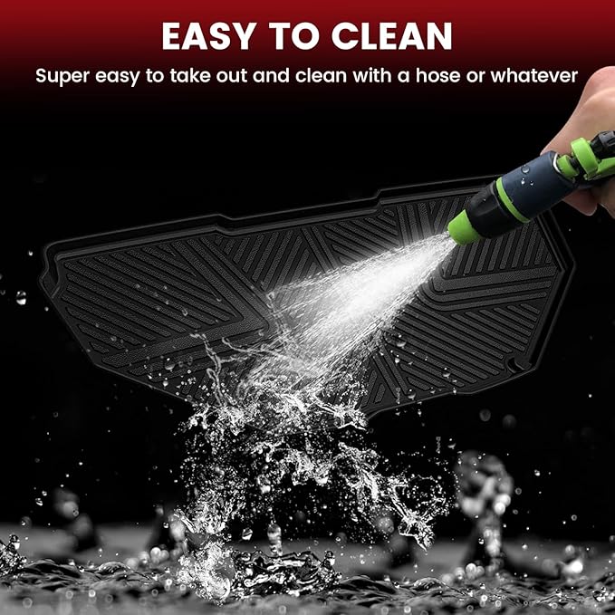 LASFIT Front Trunk Mats for Rivian R1T & Rivian R1S 2024 2023 2022, All W...