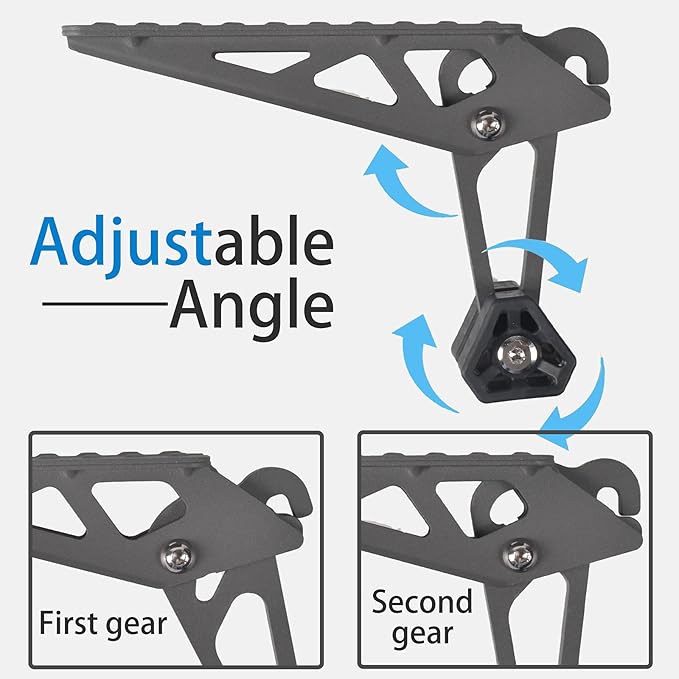 TOOENJOY Universal Fit Car Door Step, Foldable Roof Rack Door Step Up on Door