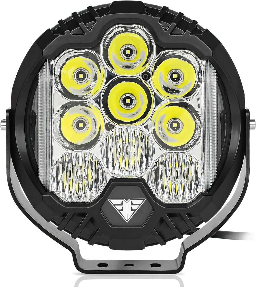 8 Inch 100W LED Driving Light Compatible with Wrangler Offroad Vehicle ATV UT...