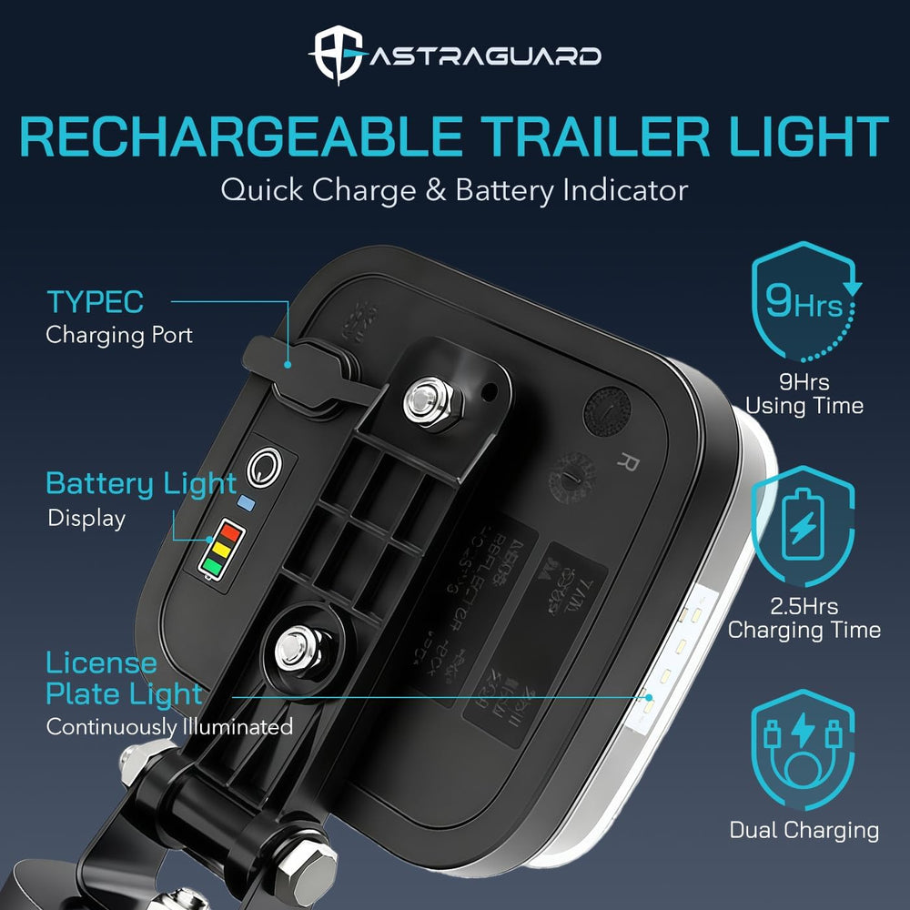 Wireless Trailer Lights, Magnetic Tow Lights, Rechargeable LED Wireless Trail...