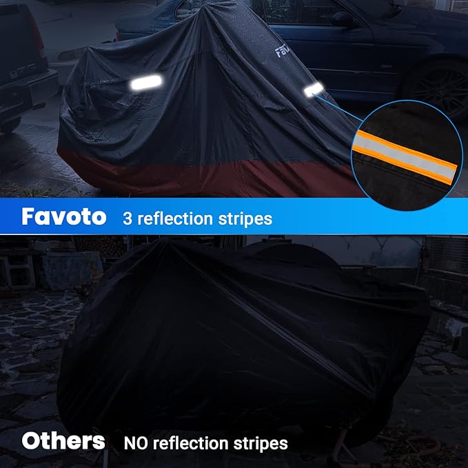 Favoto Motorcycle Cover Waterproof Outdoor