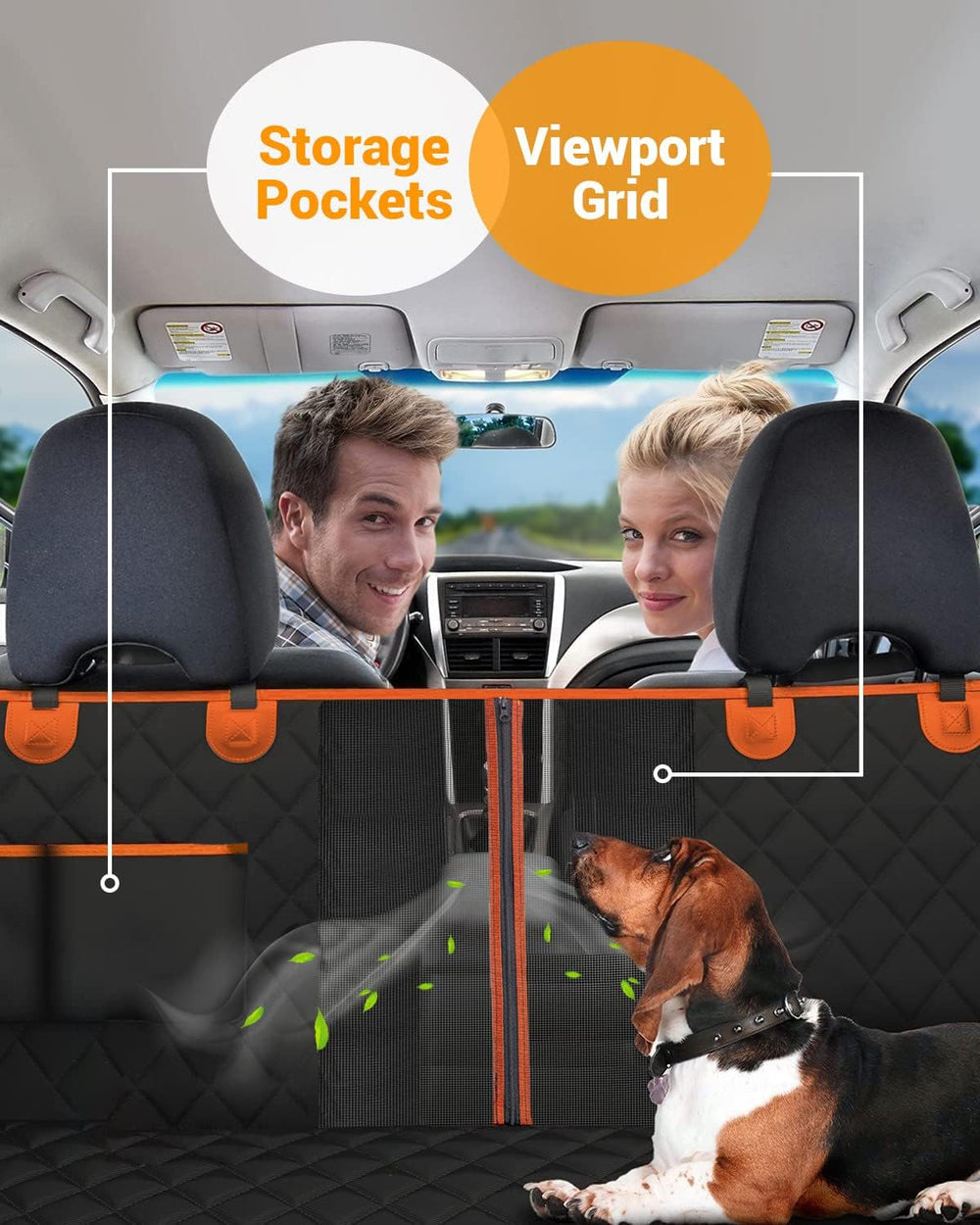 Dog Car Seat Cover, 600D Heavy Dute Car Seat Cover for Dogs Pets, 100% Waterp...