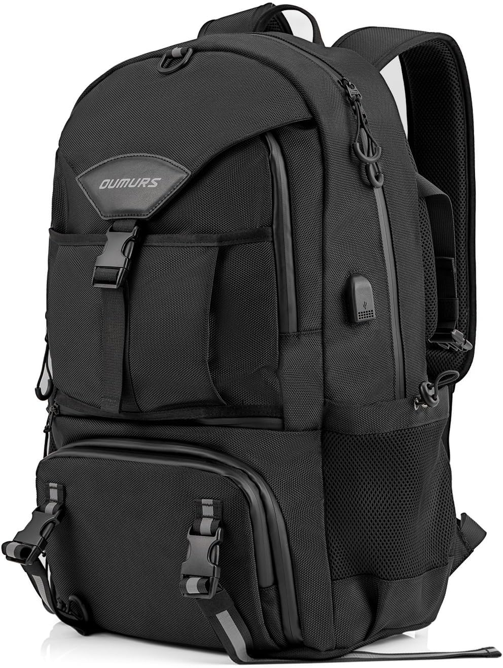 Oumurs 50L Motorcycle Helmet Backpack, Helmet Bag, Black