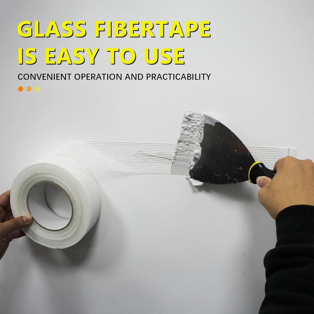 20" 100 Feet Drywall Joint Tape, Self-Adhesive Encrypted Fiberglass
