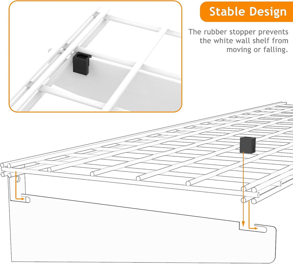 Wallmaster 15x45 Garage Wall Mount Shelves Heavy Duty Storage Shelves