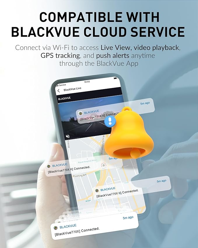BlackVue DR770X-2CH II Dash Cam – Dual Full HD Front & Rear, Enhanced Visual