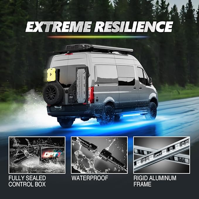 OPT7 Aura Pro Underglow Lights for Class B & B+ RV Motorhomes