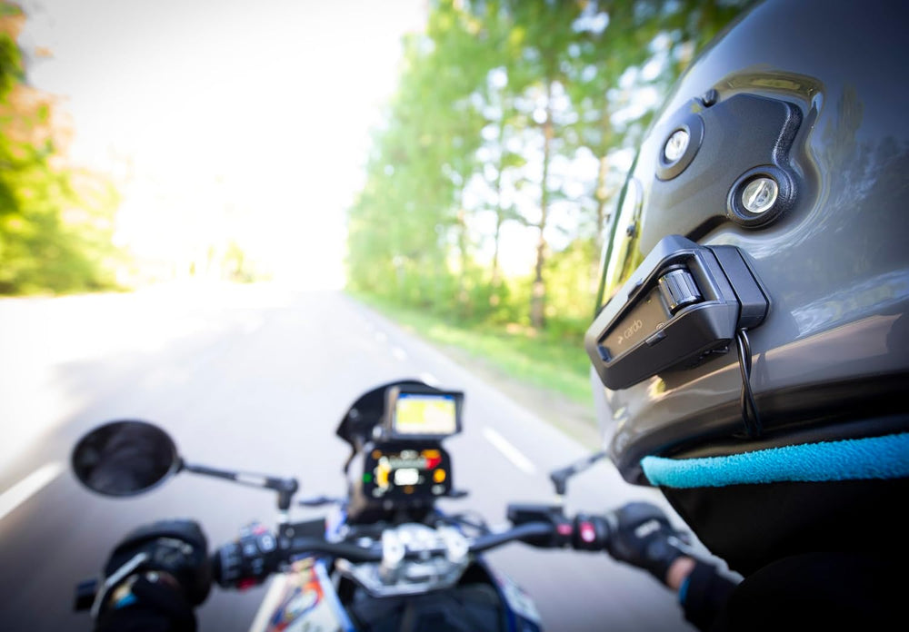 Cardo PACKTALK PRO Motorcycle Helmet Communication System Intercom, Crash Det...