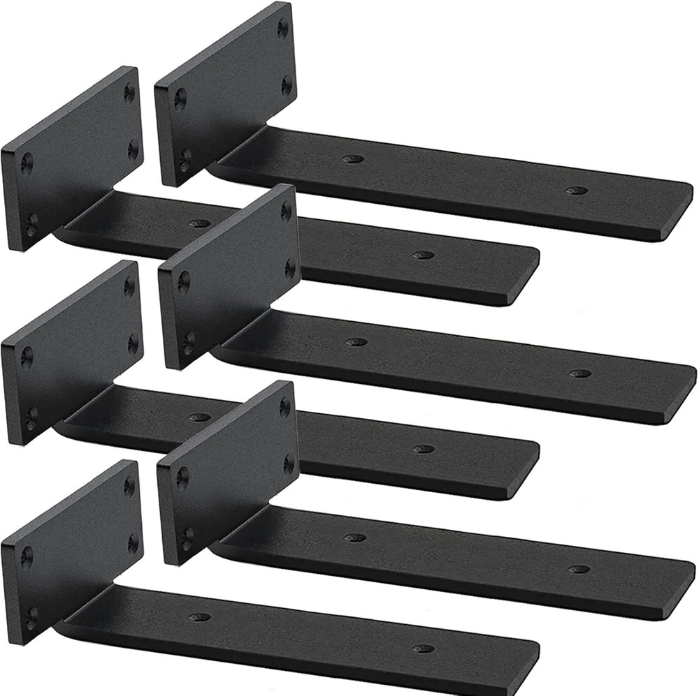 Shelf Brackets Heavy Duty Industrial L Shelf Bracket - 0.2 Inch Thick Premium...