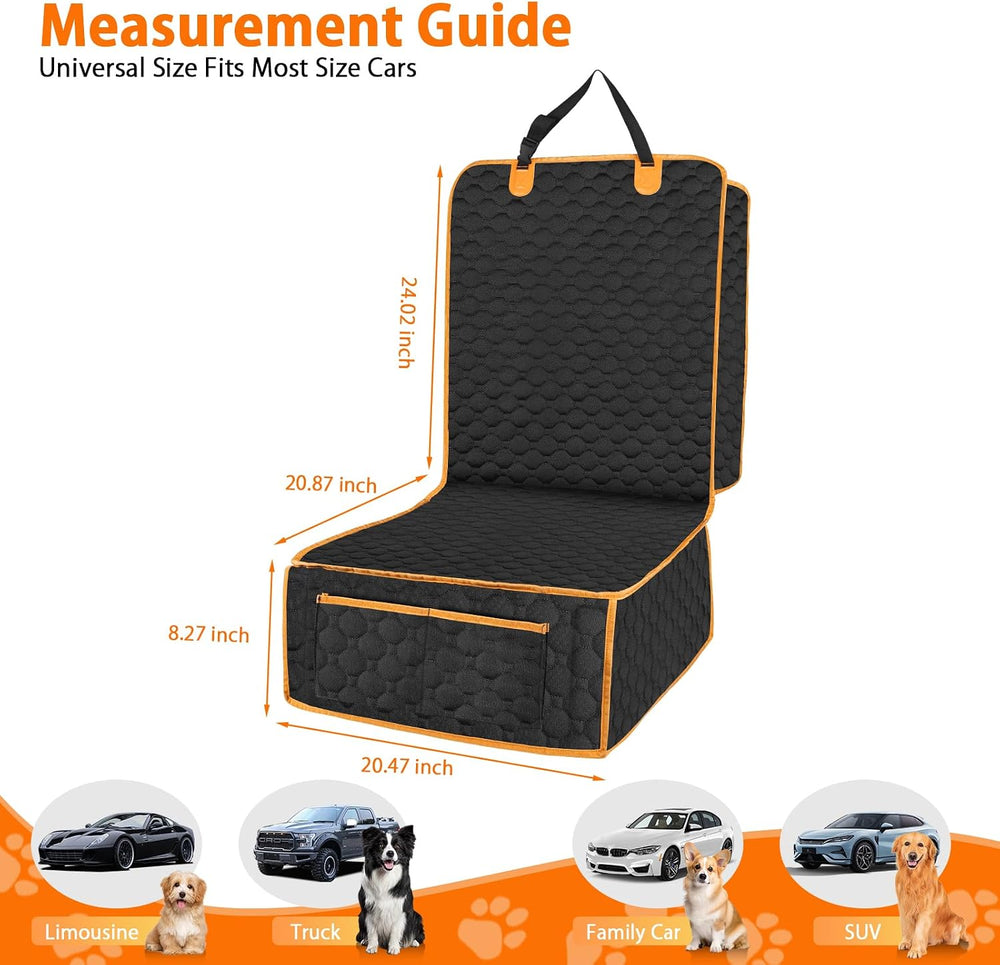 2 Packs Front Seat Car Cover, Waterproof Dog Car Seat Cover, Non-slip & S...