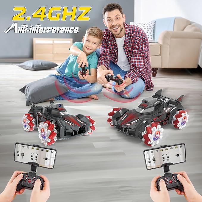 Yasola RC Car with Camera for Kids, Remote Control 360° Rotating High Speed