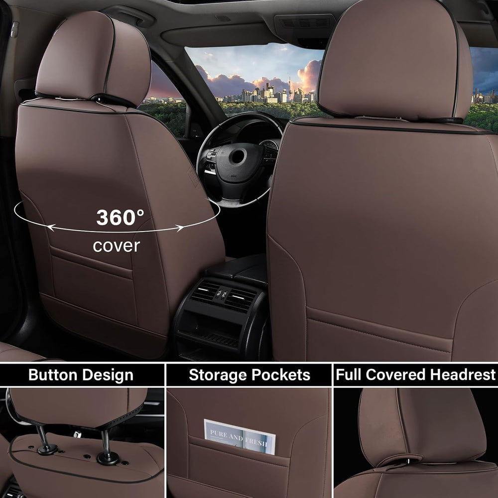 Coverado Front Seat Covers, Car Seat Covers Front Seats, Leather Seat Covers ...