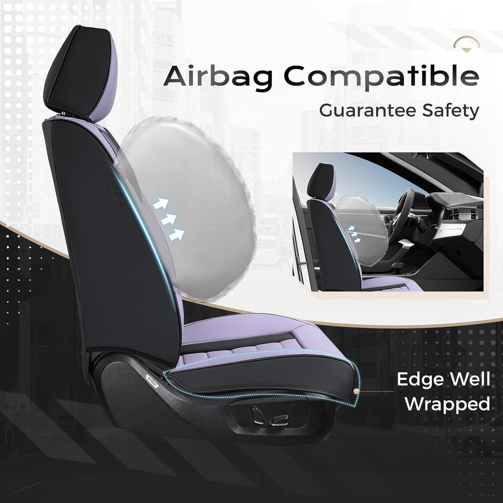 Coverado Car Seat Covers Full Set, Seat Covers for Cars, Front Seat Covers an...
