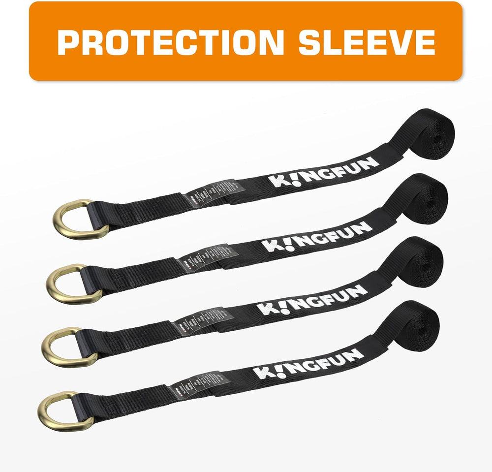 Car Tie Down Straps for Trailers （4 Pack）– Heavy Duty 2" x 120" Tra...