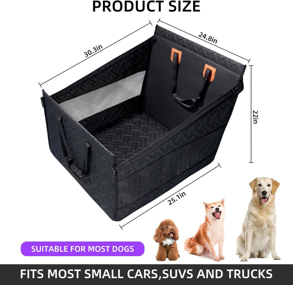 Large Dog Car Seat,Back Seat Extender for Dogs,Hard Bottom Seat Cover