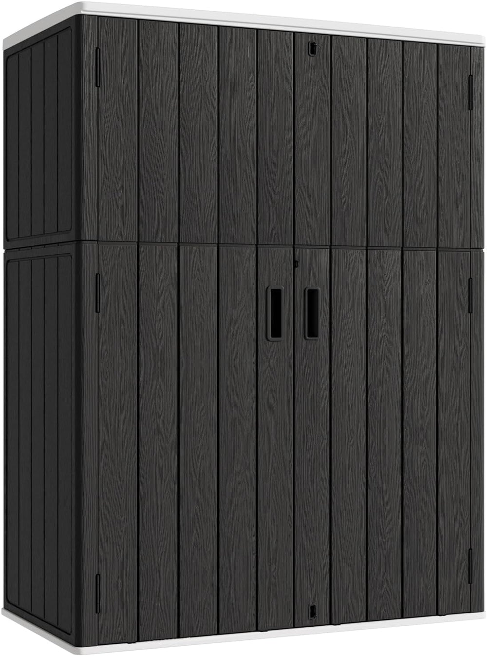 KINYING Outdoor Vertical Storage Shed, 57 Cu.ft Outdoor Storage Cabinet