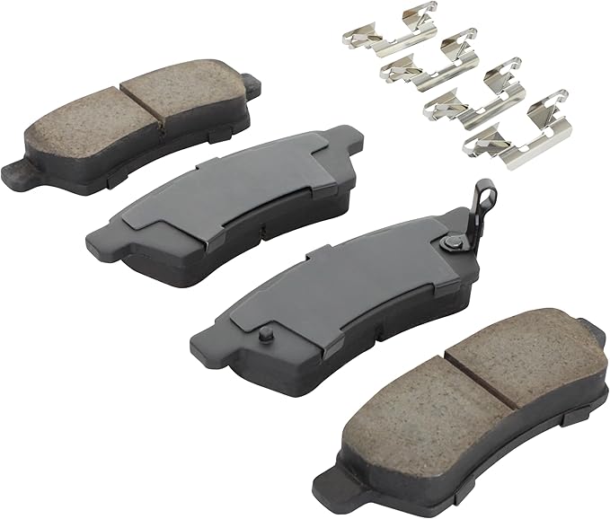 Premium Semi-Metallic Rear Brake Pads Compatible