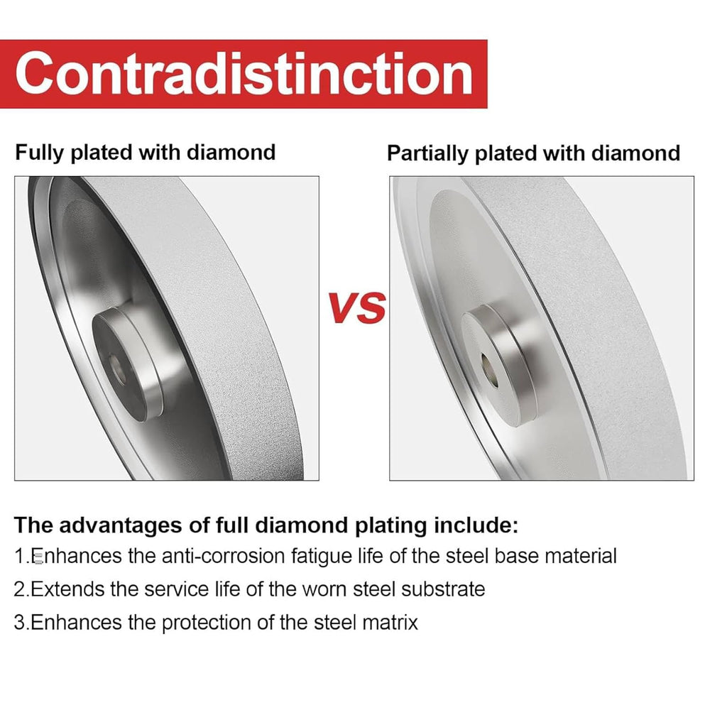 CBN Grinding Wheel, 8 Inch Dia x 1 Inch Wide x 5/8 Inch Bore for Sharpening W...