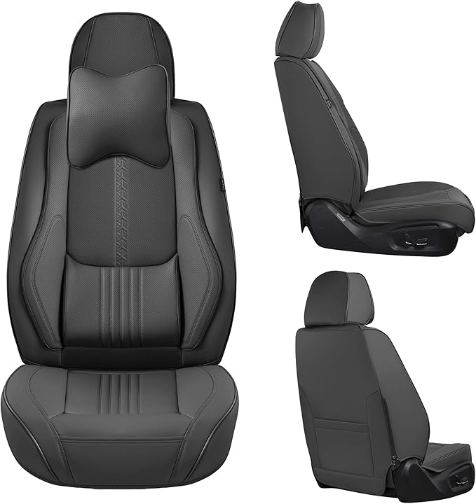 Front Seat Covers, 2 Pieces Universal Seat Covers