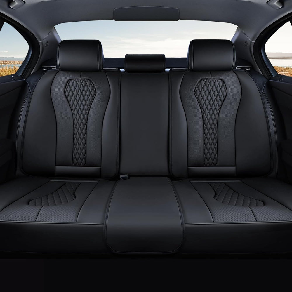 Coverado Car Seat Covers, Rear Car Protectors, Leather Seat Covers, 3-Piece W...