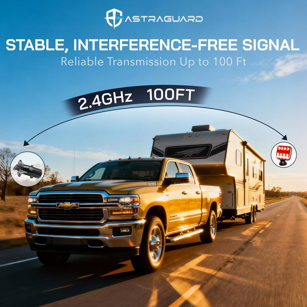 Wireless Trailer Lights, Magnetic Tow Lights, Rechargeable LED Wireless Trail...