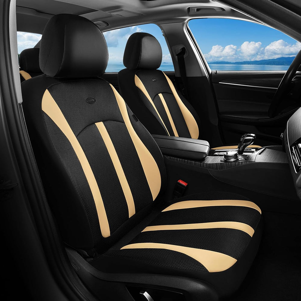 FLORICH Front Car Seat Covers, Breathable Mesh Automotive Seat Cover, Univers...