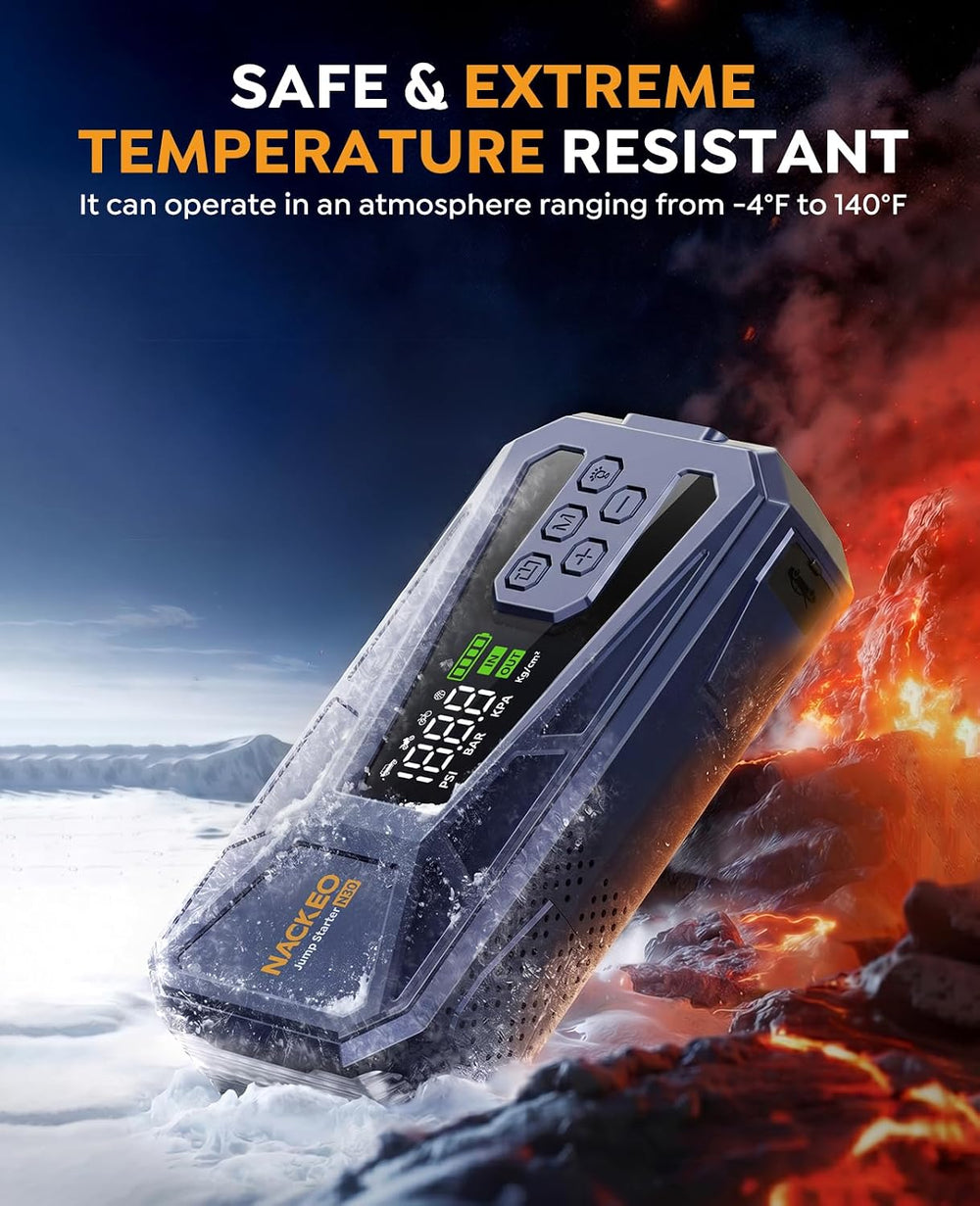 Car Battery Jump Starter with Air Compressor 8000A 160PSI, Car Jumper Starter...