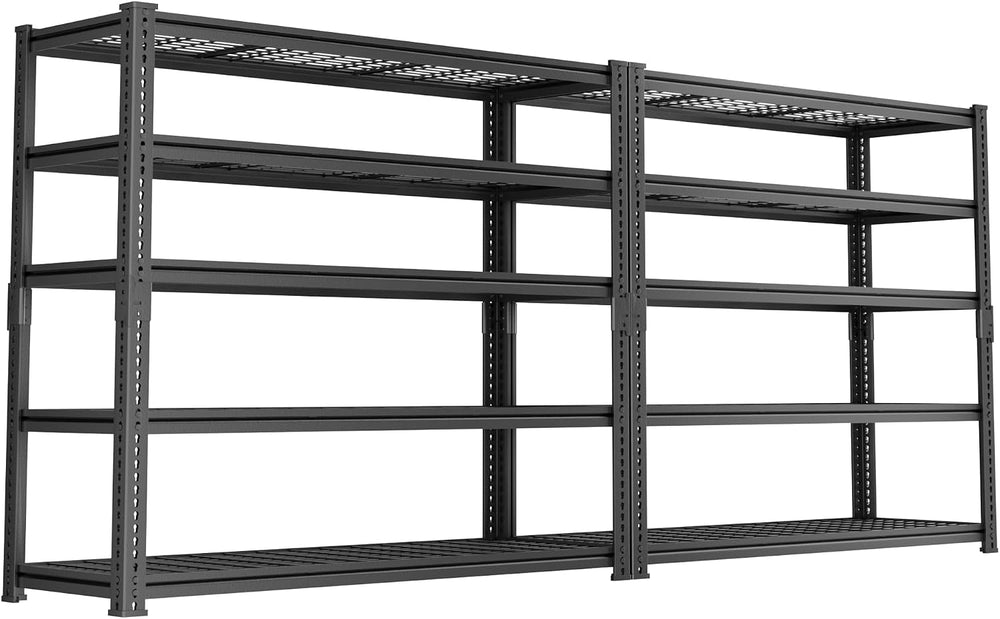Storage Shelves Heavy Duty, 5-tier Adjustable Metal Industrial Utility Shelf ...