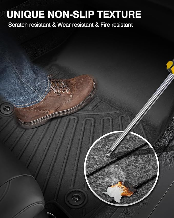 Powerty Floor Mats for 2022-2025 Hyundai Tucson Accessories All Weather Floor