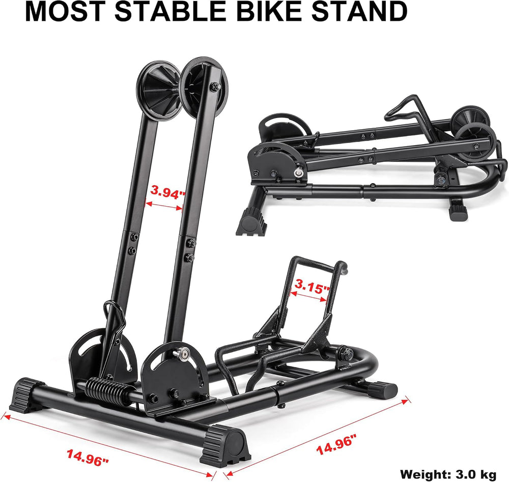 Indoor Bike Floor Stand - Bike Stand Rack for Garage/Home - Bike Storage Bicy...