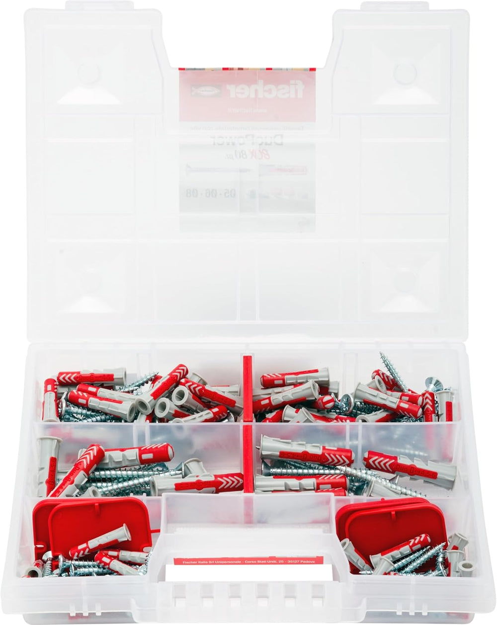 Fischer 544546 Duopower Universal Dowels Kit with Screw, ‎Transparent