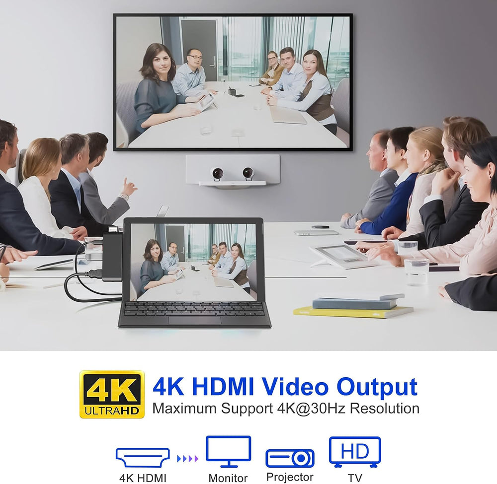 Surface Pro 13/11/10/9 Hub Docking Station with 4K HDMI, Thunerbolt 4(8K Vide...