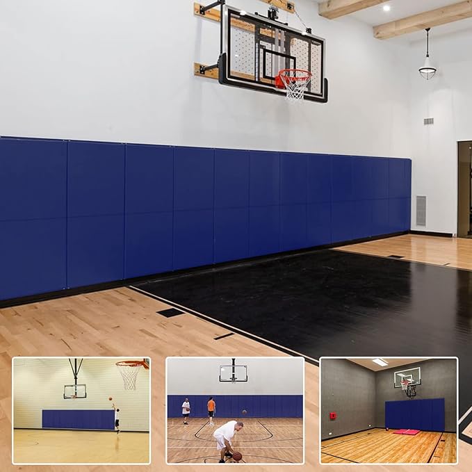 PROGOAL 2"/4" Thick Foam Protection Wall Pad，Gym Basketball-Court
