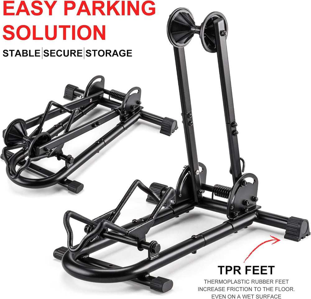 Indoor Bike Floor Stand - Bike Stand Rack for Garage/Home - Bike Storage Bicy...