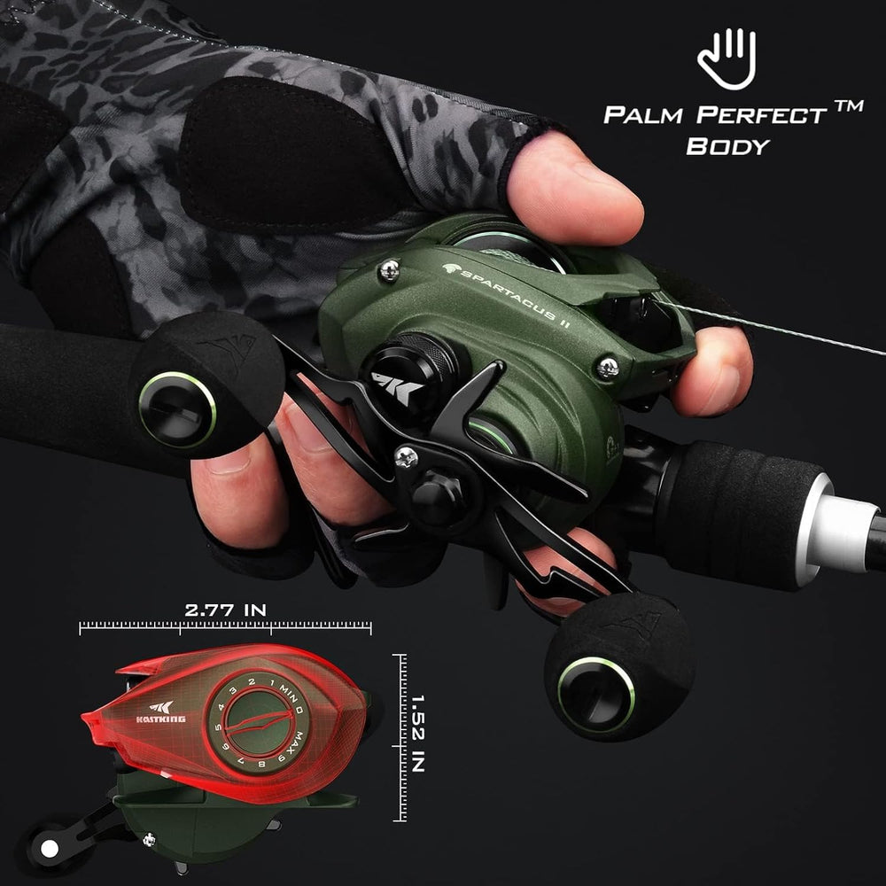 KastKing Spartacus II Baitcasting Fishing Reels with 7.2:1 Gear Ratio