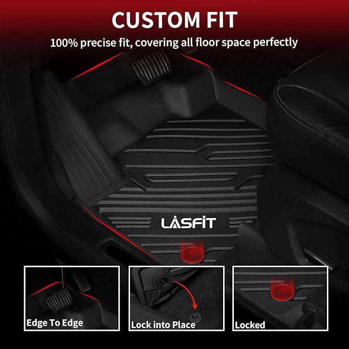 LASFIT Floor Mats for Ford Edge 2015-2024 SE/SEL/SEL