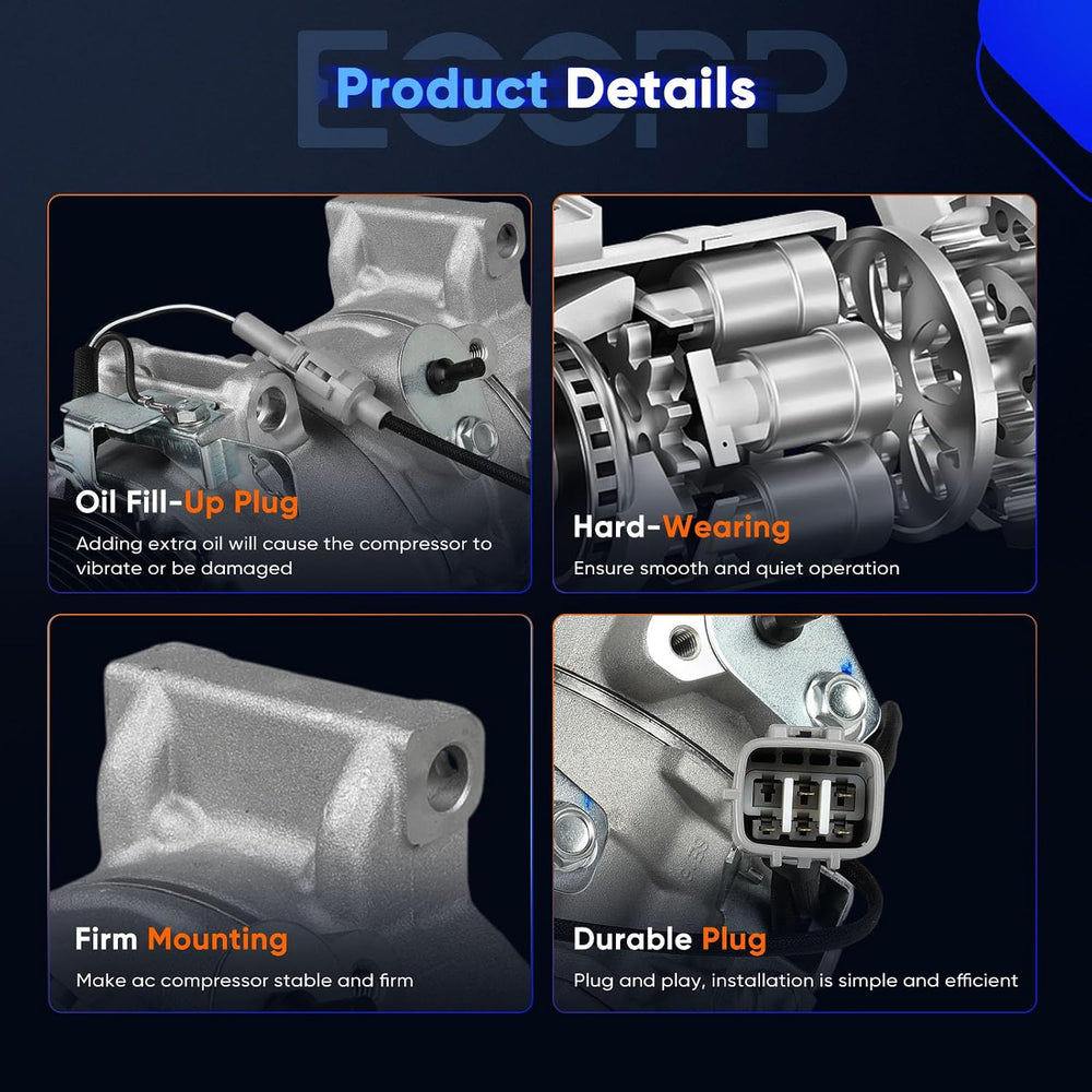 ECCPP AC Compressor Fit for Lexus RX350 3.5L 2007-2009