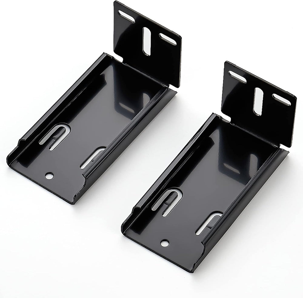Black Heavy Duty Rear Mount Brackets for Soft Close Drawer Slides,10 Pairs