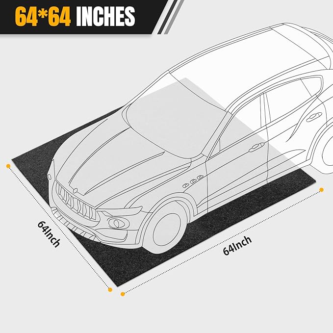 Heavy Duty Oil Spill Mat, Garage Floor Mat