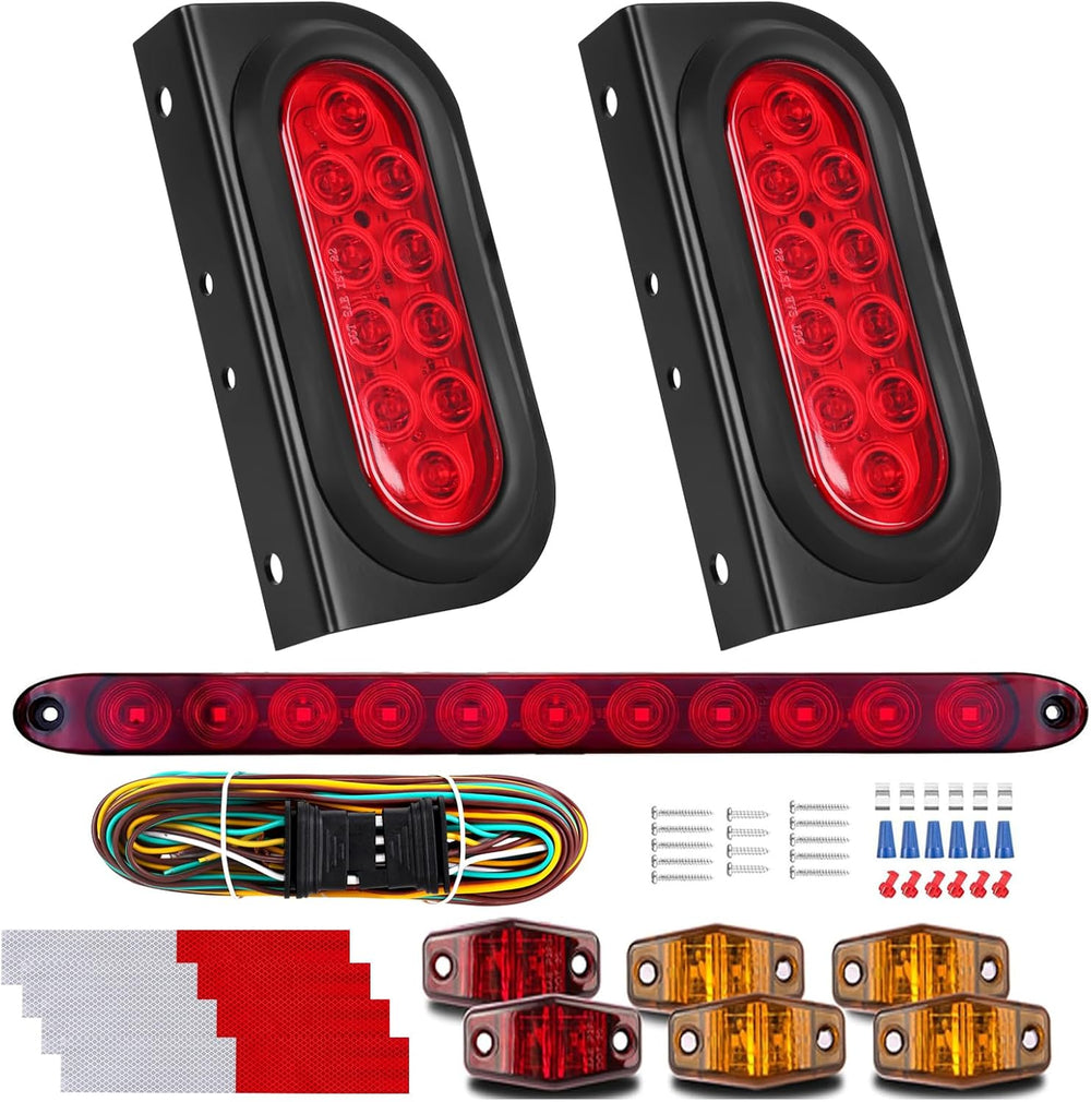 LIMICAR LED Trailer Light Kit with 15.6-Inch 11-LED Light Bar