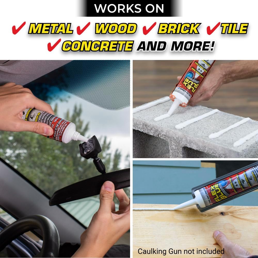 Flex Glue MAX, Super Strong, Rubberized Waterproof Adhesive, Works Underwater...