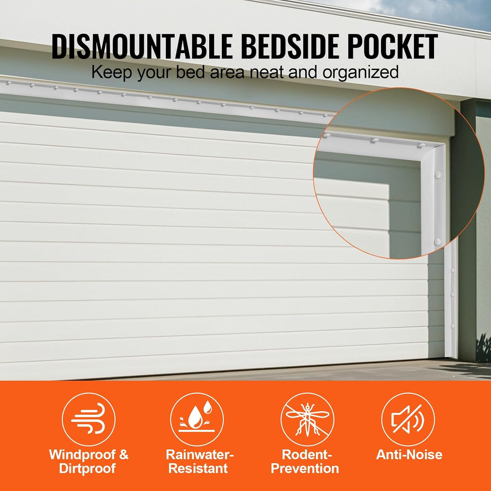 VEVOR Garage Door Seal Top and Sides Seal Strip, 34 FT Universal Weather Stri...