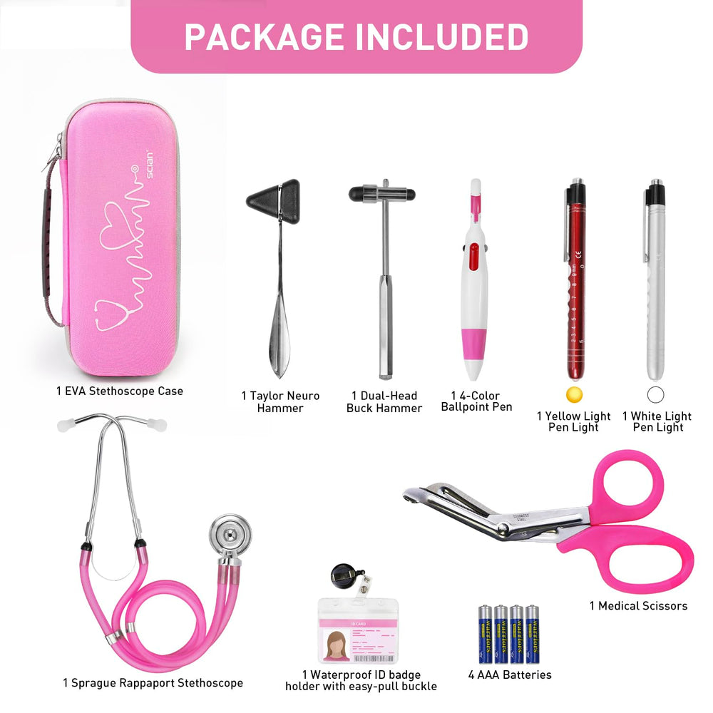 Scian 13 Pcs Stethoscope Case Kits, Supplies Inclued, Perfect Nurse Gift Stet...
