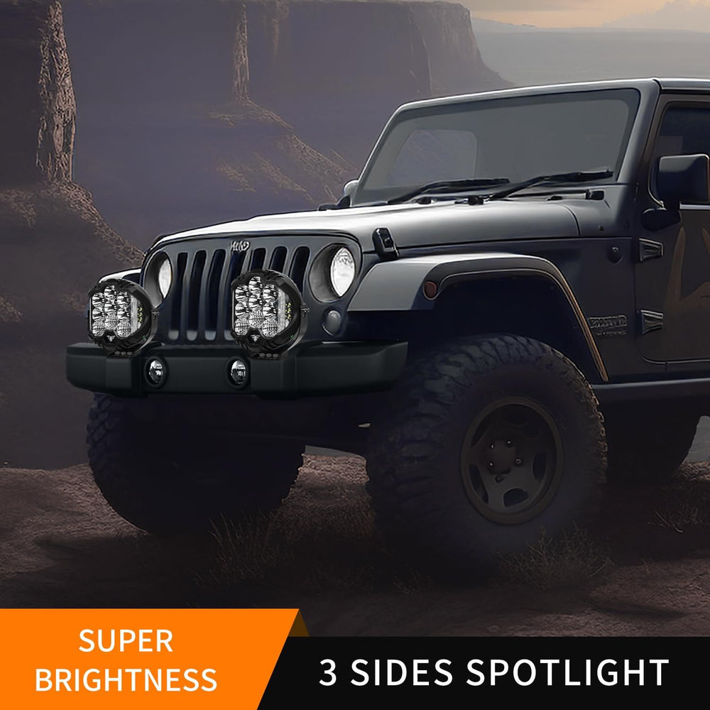 8 Inch 100W LED Driving Light Compatible with Wrangler Offroad Vehicle ATV UT...