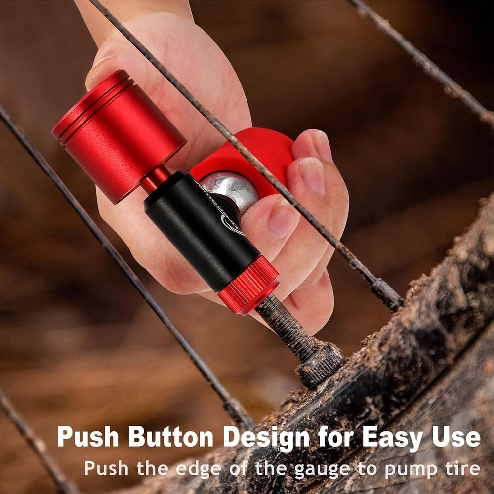 CO2 Bike Tire Inflator - Push-Button Presta & Schrader Compatible CO2 Bik...