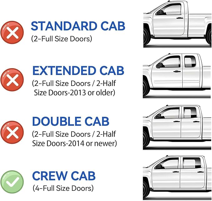 Window Visors Rain Guards for 2007-2013 Chevy Silverado/GMC Sierra