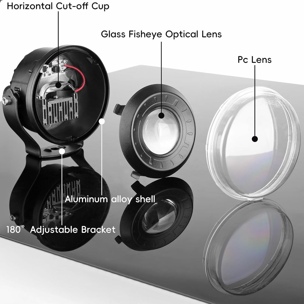 3.5 Inch Round LED Fog Lights, Anti-Glare Off Road LED Pod Lights
