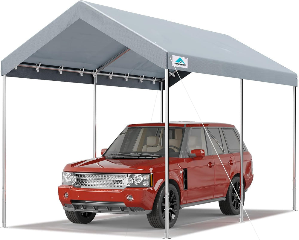 ADVANCE OUTDOOR 10x15 ft Heavy Duty Carport Potable Car Canopy Garage Party T...