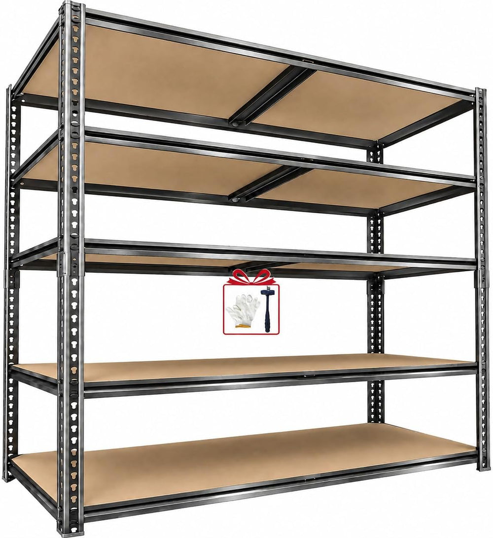 Garage Shelving，5-Tier Adjustable Storage Shelves,3080LBS Capacity Heavy Duty...
