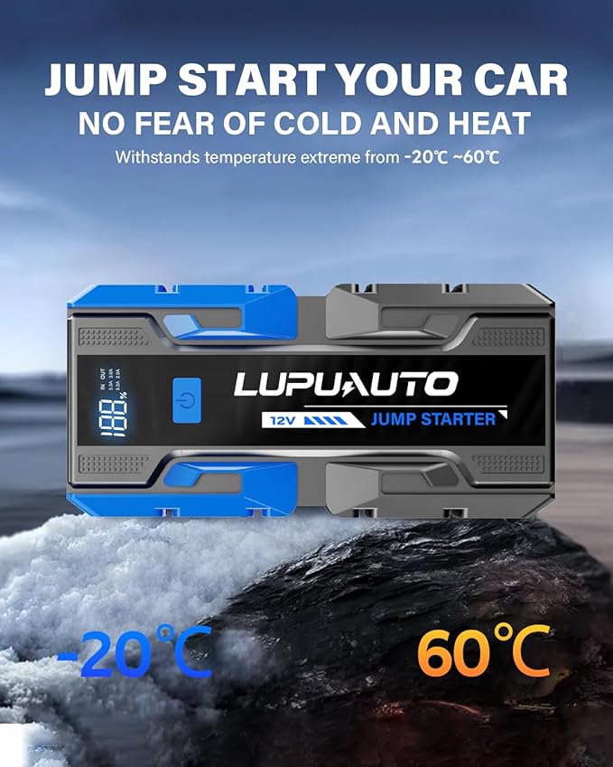 3000A Jump Starter, Portable Car Battery Jump Starter